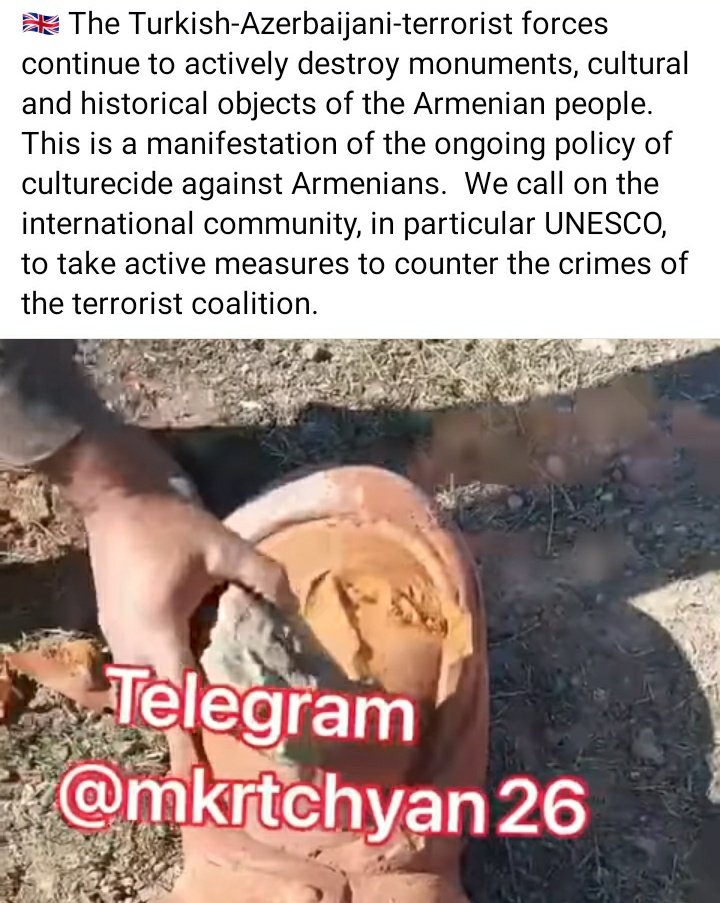 MarianaKa2's tweet photo. This is the side that "won" the war
Culturecide
Genocide
Terrorists
#StopAzerbaijaniAggression #stopaliyev #stoperdogan #ProtectTheLand #UNESCO #ANCA https://t.co/8W2AuNwiAt