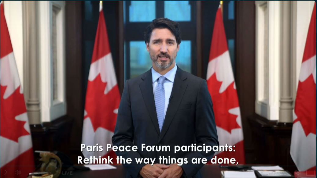 KoerberIP's tweet photo. "Rethink the way things are done, and have a long-term vision." - One of the contributions for the future of international cooperation, presented by @JustinTrudeau to the #ParisPeaceForum2020.
Embracing this claim in our work, for example through the Körber #MultilateralismLab https://t.co/vGtKfVCfRV