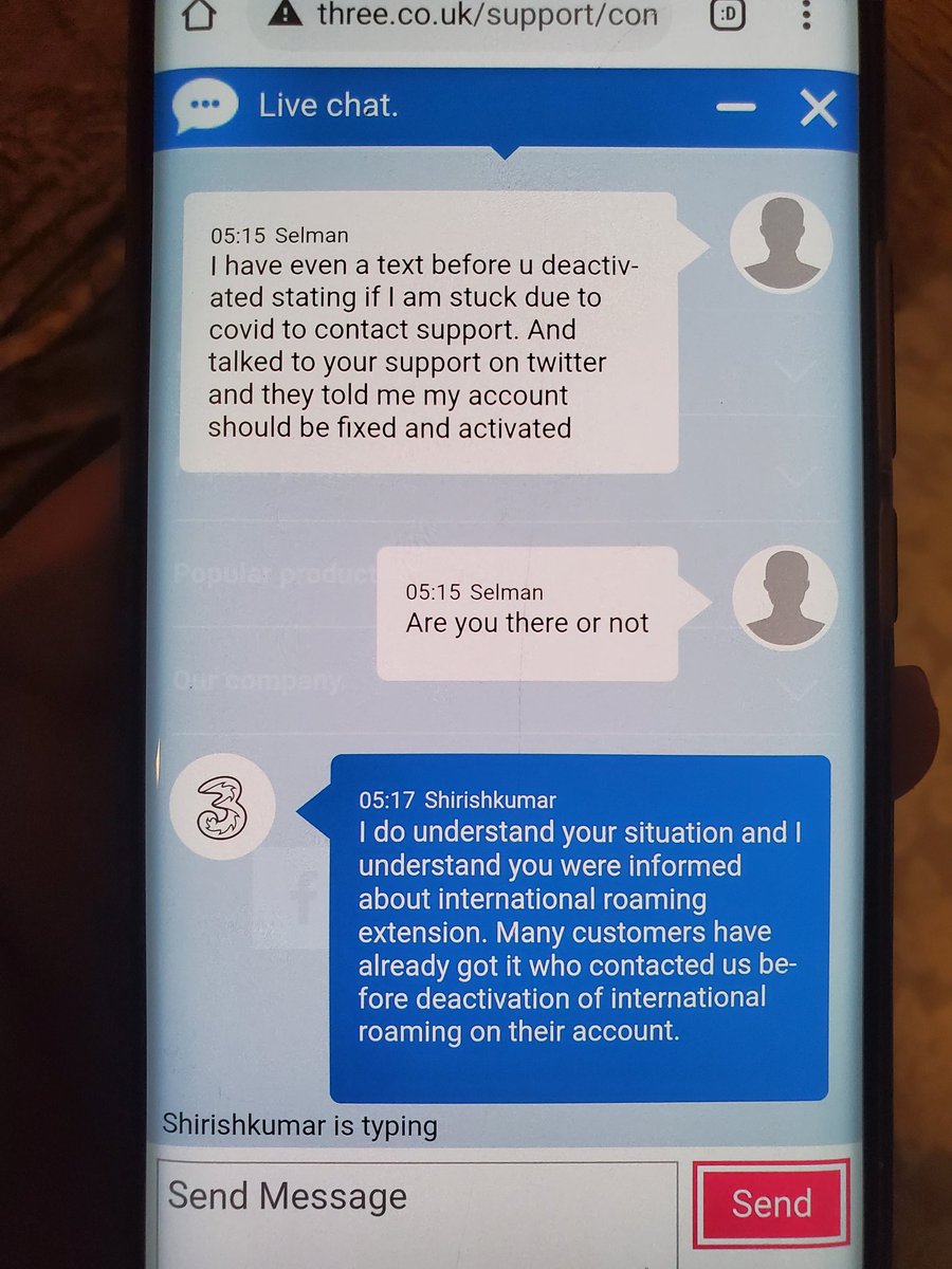 Humancure's tweet photo. @ThreeUKSupport Contacted support to reactivate my number to receive essential texts from UK banks as I'm stuck in the USA and you deactivated my number. Lying support team. Just take you in circles and then say sorry we do not activate account. #covid19 #takingadvantage https://t.co/sorEXeKtce