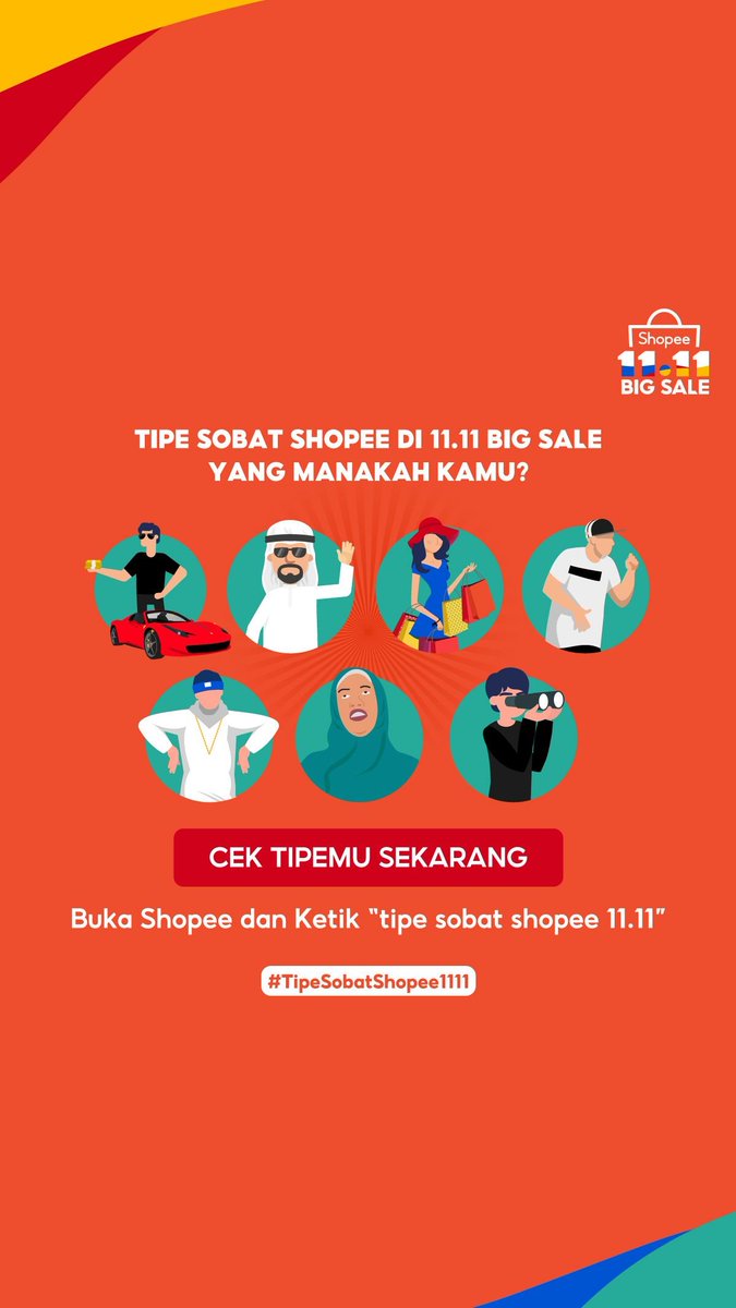 sayurlodeh2020's tweet image. Tipe Sobat Shopee 11.11 Yang Manakah Kamu? #TipeSobatShopee1111 shp.ee/avpnha5964q