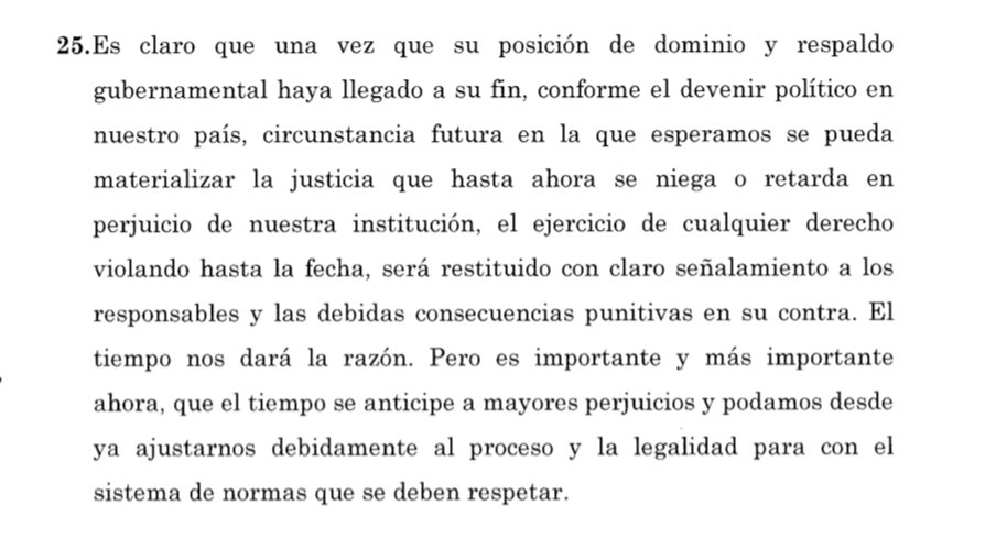 marialecampos's tweet photo. Extracto de la carta notarial de la Telesup a la SUNEDU. Parece sacada de El Padrino. https://t.co/YFqYe68sCy