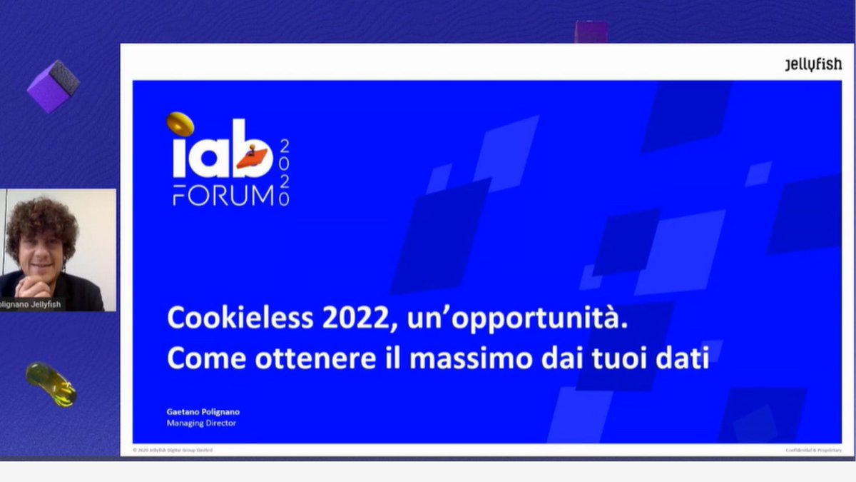 serrandomyt's tweet image. &quot;Il cookie è diventato il mattoncino di base su cui si poggia il mercato del Digital Marketing&quot;. Le parole di Gaetano Polignano di Jellyfish che ci spiega come sarà l&apos;era post cookie #IABForum @IABItalia #Programmaticadv