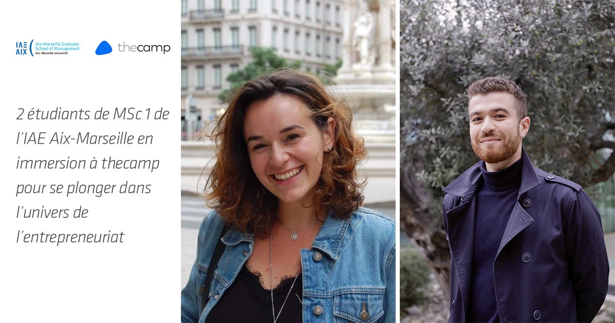 IAE Aix-Marseille (@iae_aix) on Twitter photo ENTREPRENEURIAT 🚀| 2 étudiants de l'<a href="/iae_aix/">IAE Aix-Marseille</a> en immersion totale à thecamp.
L’<a href="/iae_aix/">IAE Aix-Marseille</a> a intégré pour la première fois ce programme porté par @thecampProvence, en partenariat avec <a href="/SFR/">SFR</a> et avec le soutien de <a href="/PepiteProvence/">PÉPITE Provence</a>.
👉+d’infos sur cette aventure bit.ly/3pm7Ch9 ENTREPRENEURIAT 🚀| 2 étudiants de l'<a href="/iae_aix/">IAE Aix-Marseille</a> en immersion totale à thecamp.
L’<a href="/iae_aix/">IAE Aix-Marseille</a> a intégré pour la première fois ce programme porté par @thecampProvence, en partenariat avec <a href="/SFR/">SFR</a> et avec le soutien de <a href="/PepiteProvence/">PÉPITE Provence</a>.
👉+d’infos sur cette aventure bit.ly/3pm7Ch9