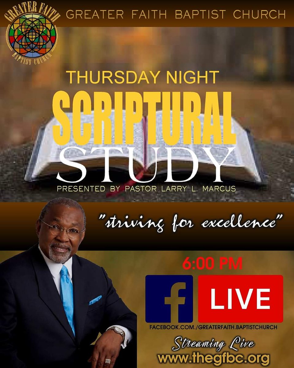 TheGfbc's tweet photo. Join us tonight virtually at 6:00pm. #strivingforexcellence #gfbc https://t.co/8iqHROPGCt