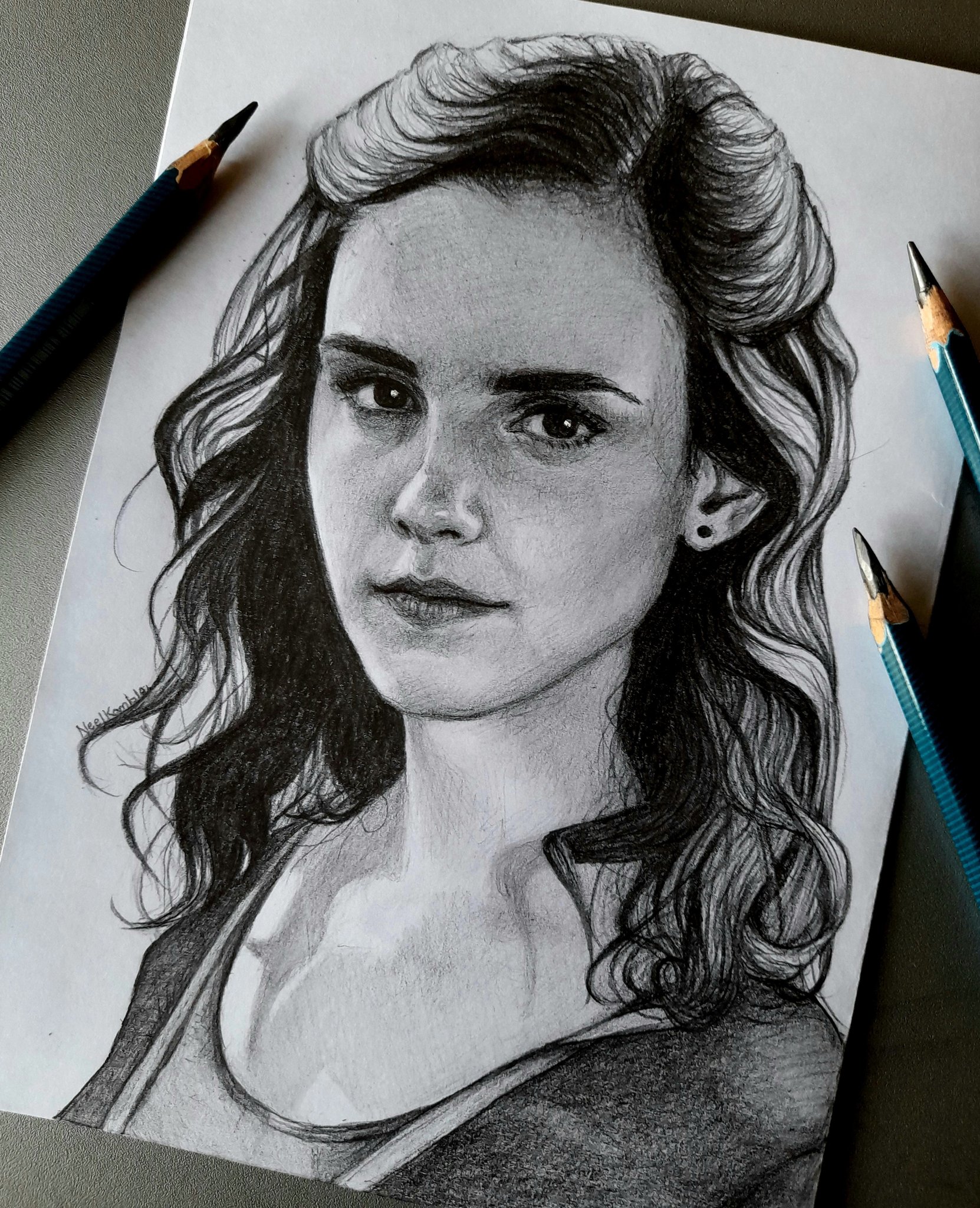 Emma Watson drawing Poster by Murphy Art Elliott - Fine Art America