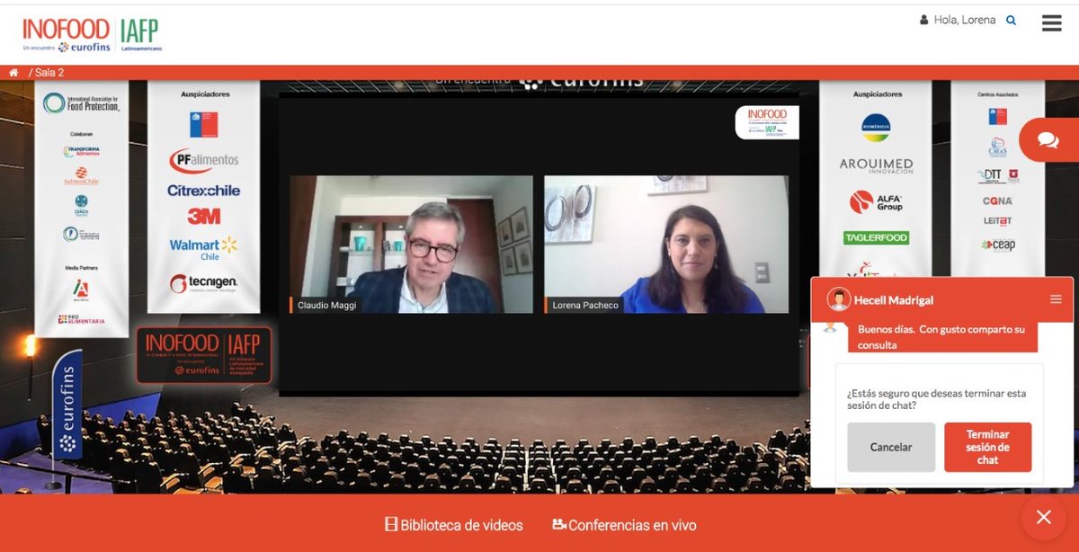 cetalimentos's tweet photo. @Lore__Pacheco, Jefa de Innovación Zona Norte #CeTA y @cemaggi, CEO @OpenBeauchef, Secretario Ejecutivo Fundación UNTEC en la FCFM, @uchile conversan durante @INOFOOD_IAFP sobre la disponibilización de equipamientos piloto para desarrollo del emprendimiento desde la innovación🙌 https://t.co/Qzk5tW3HEa