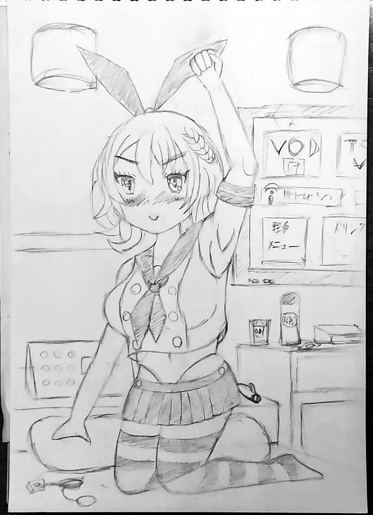 今日は疲れたから落書き!

コロラドちゃんを言いくるめて連れ込んでコスプレさせたい( ^ω^ ) 