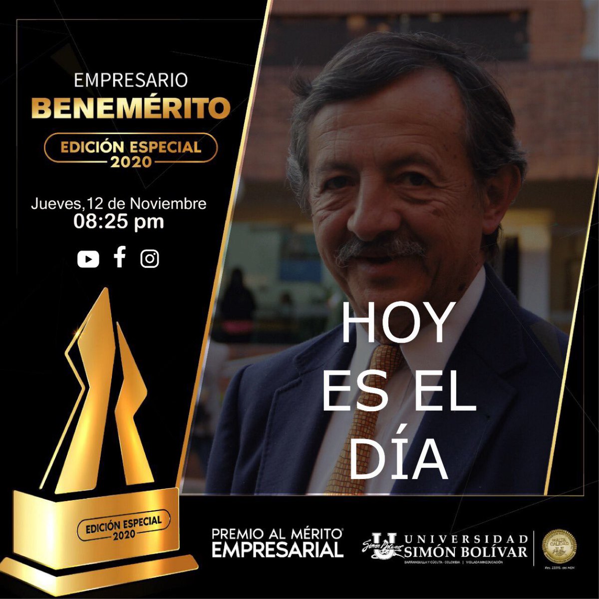 FSMfundacion's tweet photo. ✅ ¡HOY ES EL DÍA ! 📢⌛ Donde me condecorarán con este maravilloso premio🥇🏆 ¡los esperó!    
                                                                                                  👉 Hoy Jueves 12 de nov.

Busca en el canal 👇
 YouTube: meritoempresarialtv https://t.co/zUCI95mGwY