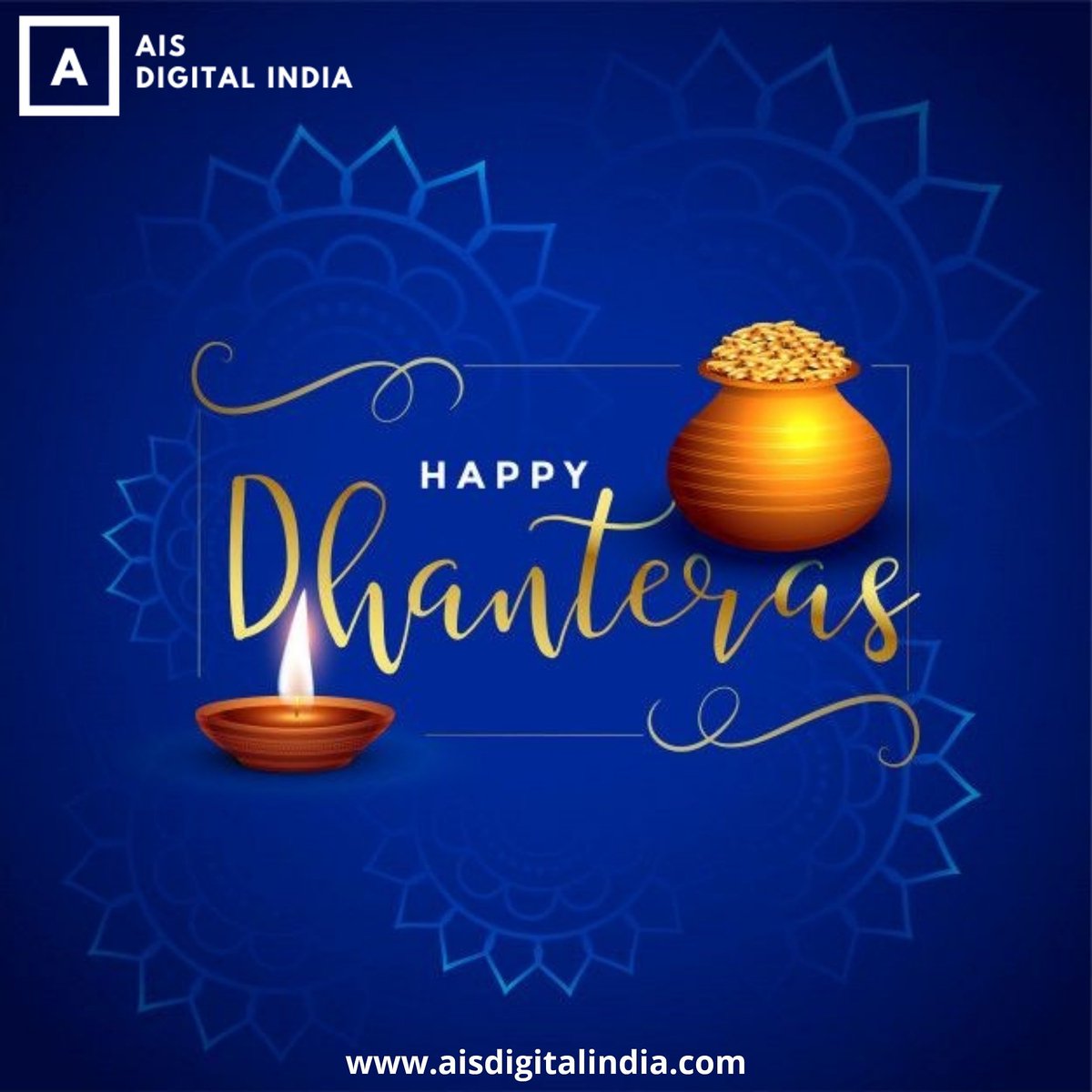 aisdigitalindia's tweet photo. HAPPY DHANTERAS

May goddess LAXMI bless your business to do well in spite of all odds.

#aisdigitalindia #dhanteras #celebration #prosperity #diwalivibes #Diwali #socialmediamarketing #digitalmarketing #seo #smo #webdesign #webdevelopment #advertisingagency #AISDigital https://t.co/osjNZ54iq2