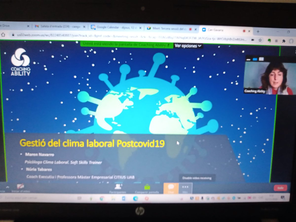 CanGavarra's tweet photo. A la nostra aula virtual ha finalitzat avui el curs "Clima laboral postcovid19" adreçat a professionals dels RRHH i a líders d'equips. Gràcies @CoachingAbility per compartir el vostre coneixement i gràcies també a tots els assistents. https://t.co/pauStIAetH