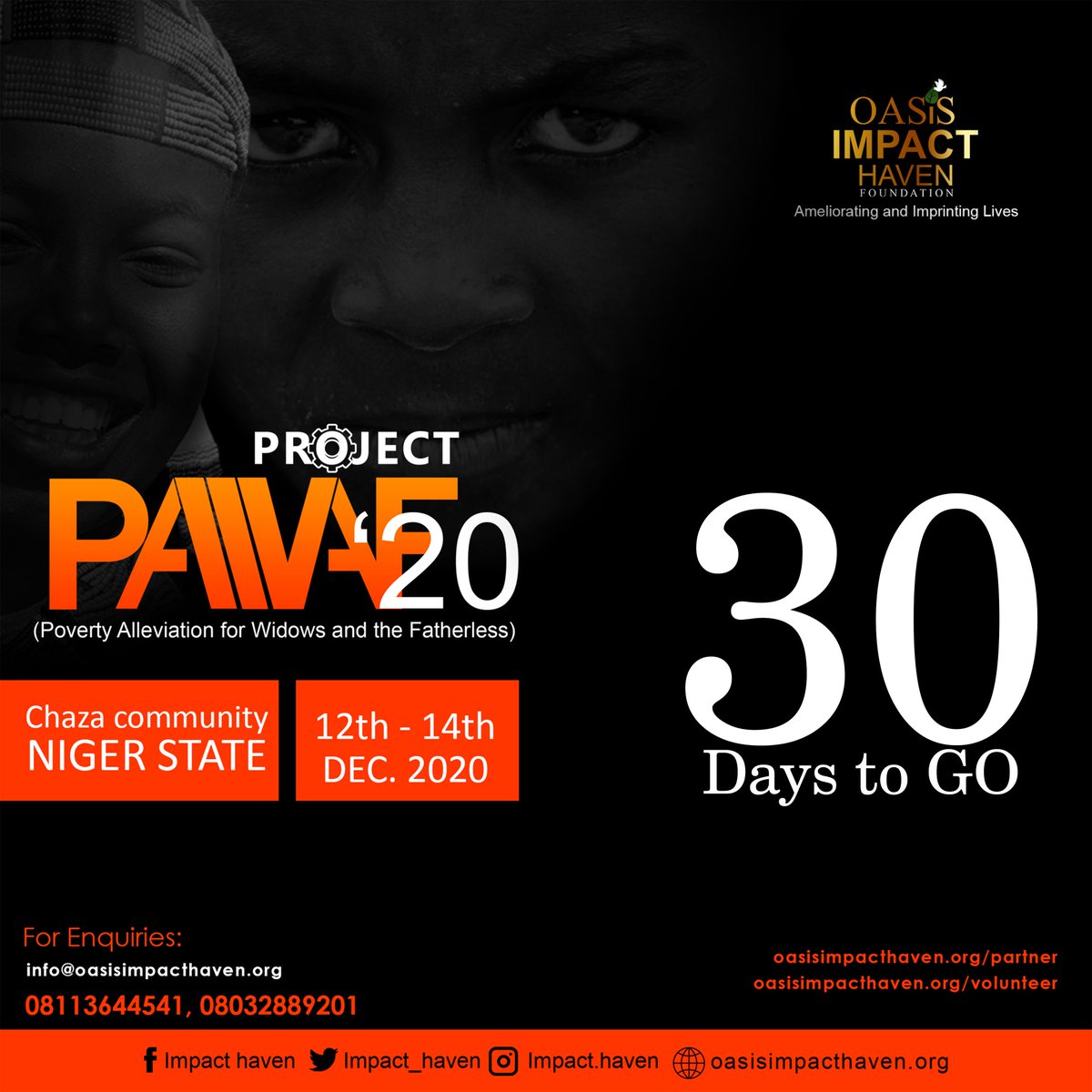 ImpactHavenNig's tweet photo. #ImpactHaven #PAWAFProject2020 #30DaysToGo 
Let's shoulder the burden of widows/fatherless in Chaza!! 
Let's rewrite their stories!!🔥🔥
#ImpactHaven
#PAWAFProject2020 https://t.co/IO0z5ApxnL
