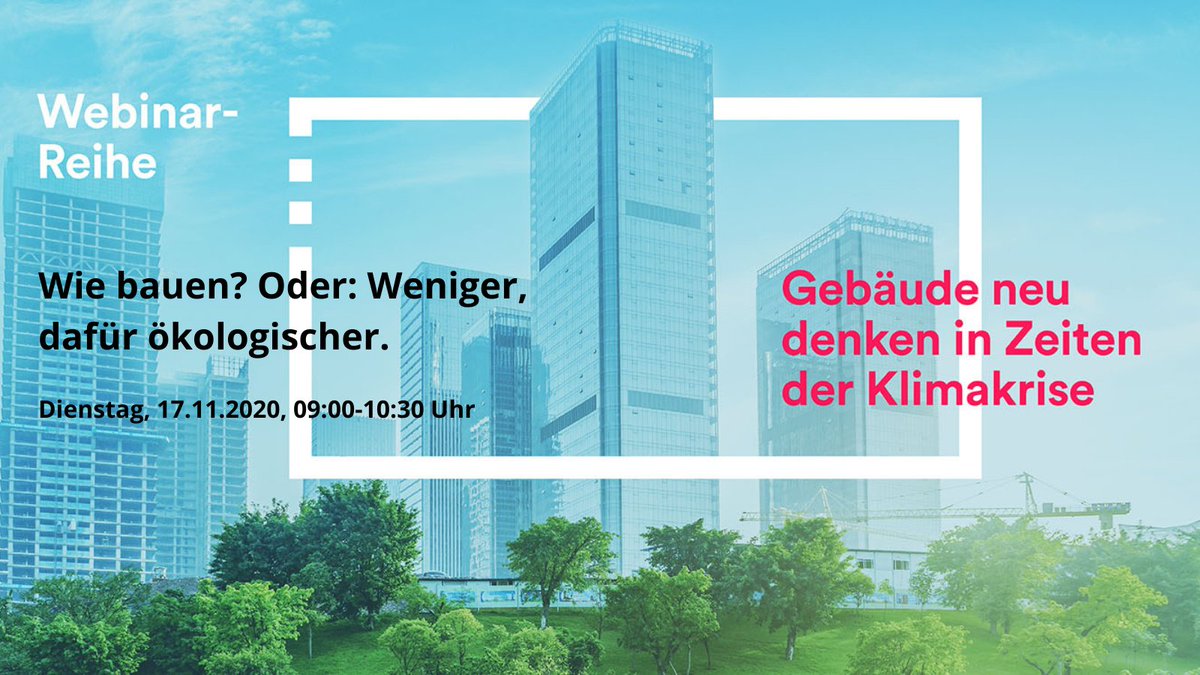 BAUMeV's tweet photo. Wie #bauen? Oder: Weniger, dafür ökologischer. – Das ist Thema in der Reihe "#Gebäude neu denken in Zeiten der #Klimakrise", bei der wir mit dem B.A.U.M.-Mitglied #MOOCON kooperieren. Mit dabei: #MichaelBraungart #C2C
Mehr unter: https://t.co/34nqq270Df
#SogehtNachhaltigkeit |kw https://t.co/hENLJd81St