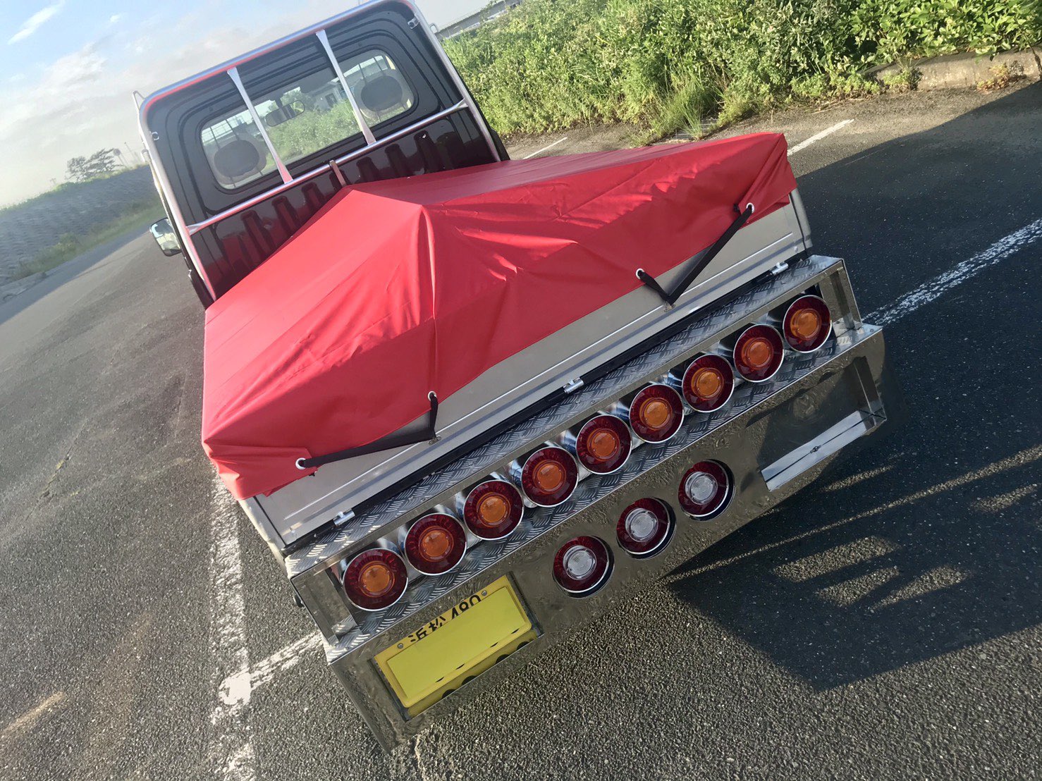 軽トラ　デコトラ　リアバンパー 軽トラック軽トラ ダイハツ ハイゼット ハイゼットジャンボ