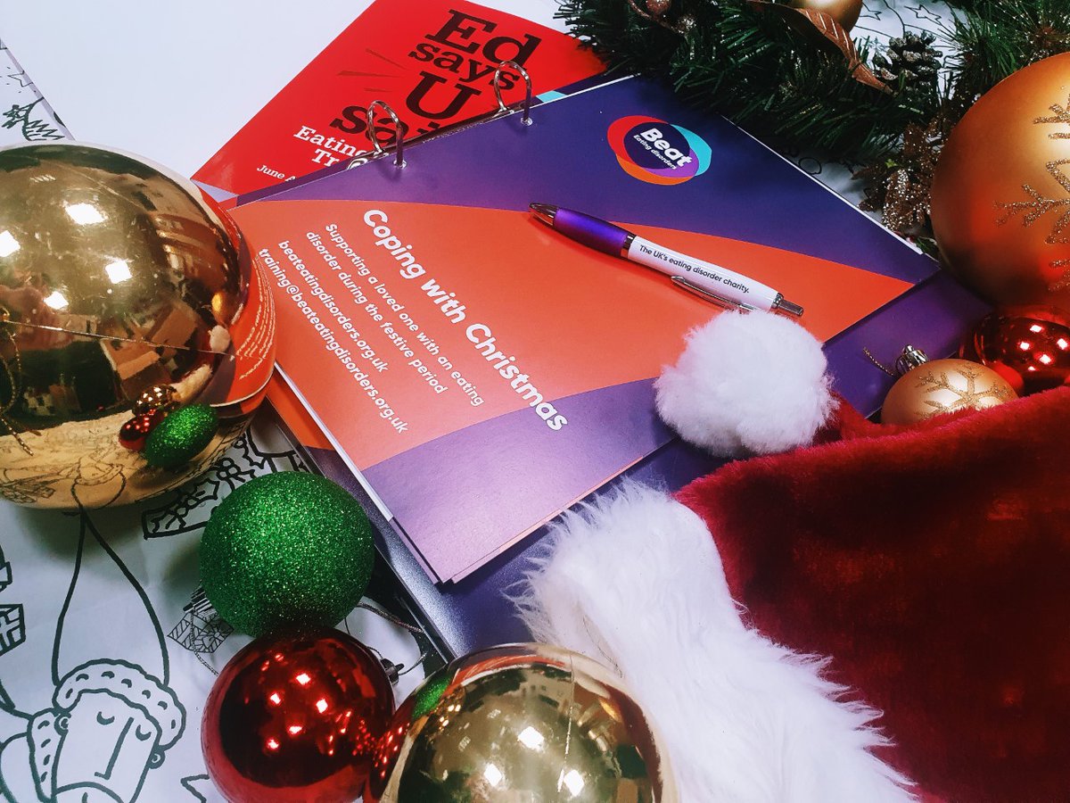 beatED's tweet photo. If you're worried about supporting a loved one over Christmas, we can help. 
Attend our free Coping With Christmas workshop to learn new skills for supporting someone with an eating disorder, and you'll get a copy of Ed Says U Said, and a resource pack! https://t.co/QuSD8qcBE8 https://t.co/8JOP6WlxK7
