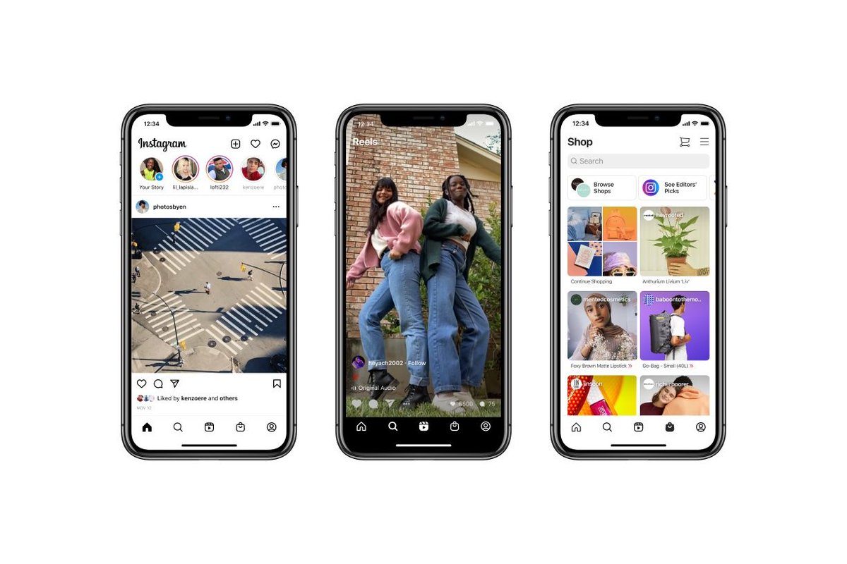 Instagram redesigns its home screen for the first time in years, adding Reels and Shop tabs theverge.com/2020/11/12/215…
