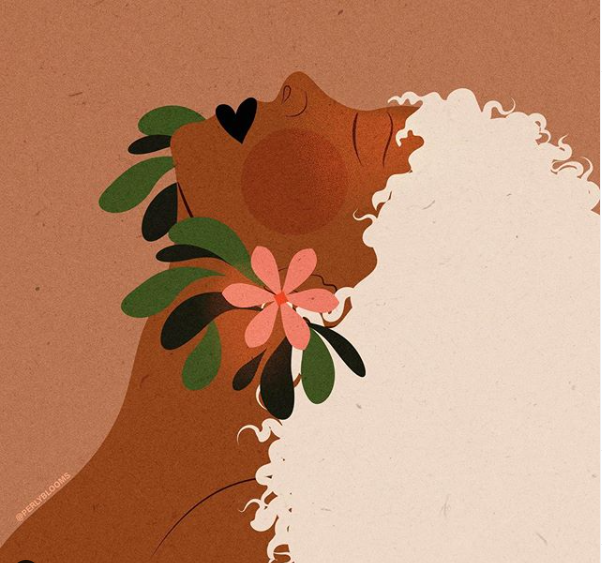 Keep looking up! Inspirational artwork by artist Perla Sanchez, aka @perlyblooms on <a href="/instagram/">Instagram</a>. #inspired #designinspiration