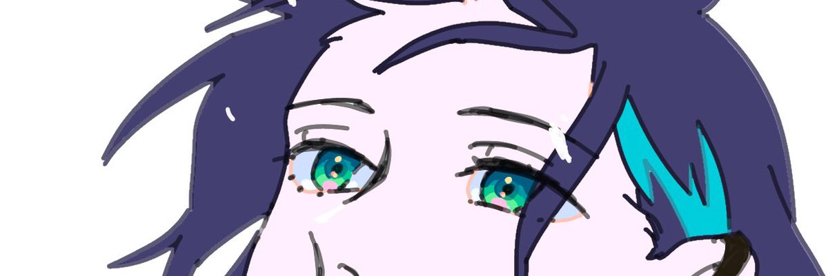 デフォルメされてるのも好きだから全部綺麗にしゃらしゃらとは描いて無いけど 
