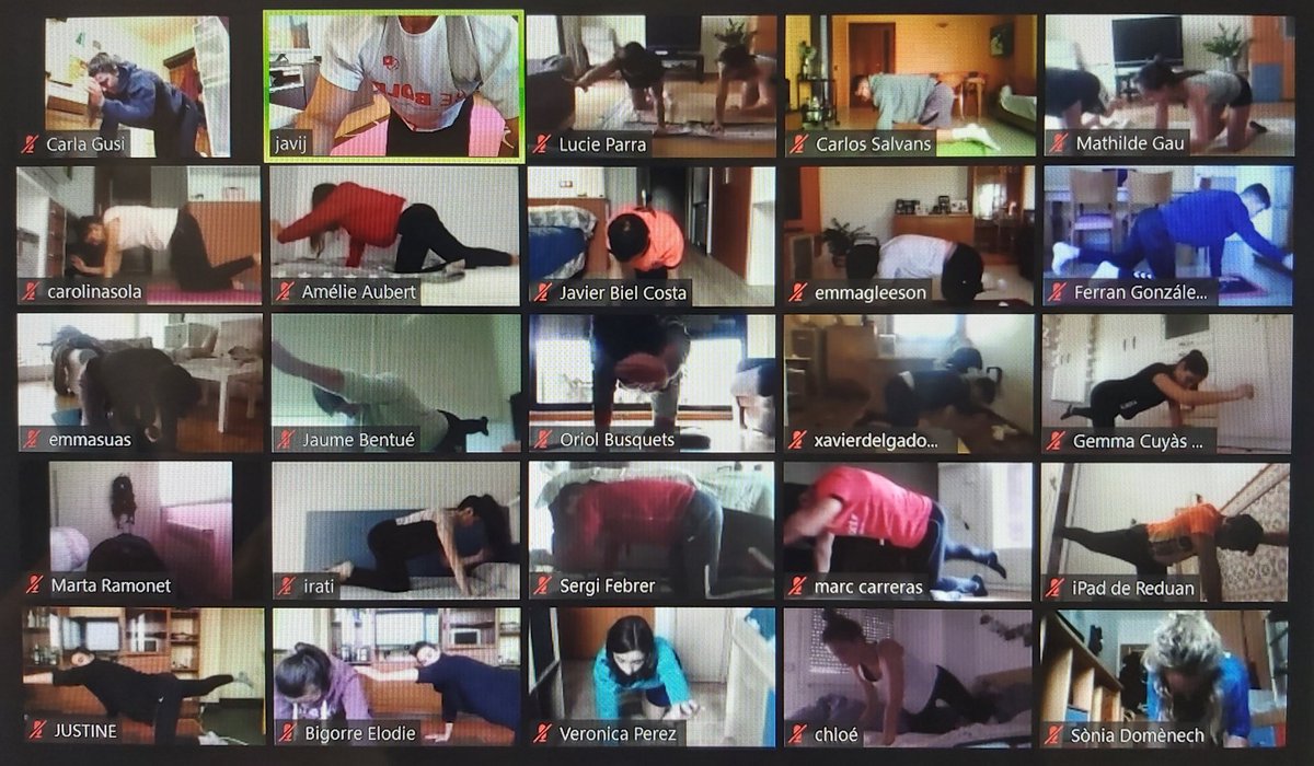 javierjerezroig's tweet photo. Adapting #communityphysiotherapy for the current situation! Online #backscool lessons to #physiotherapy students at @UVic_FCSB @uvic_ucc https://t.co/Ofb2QDnwYB