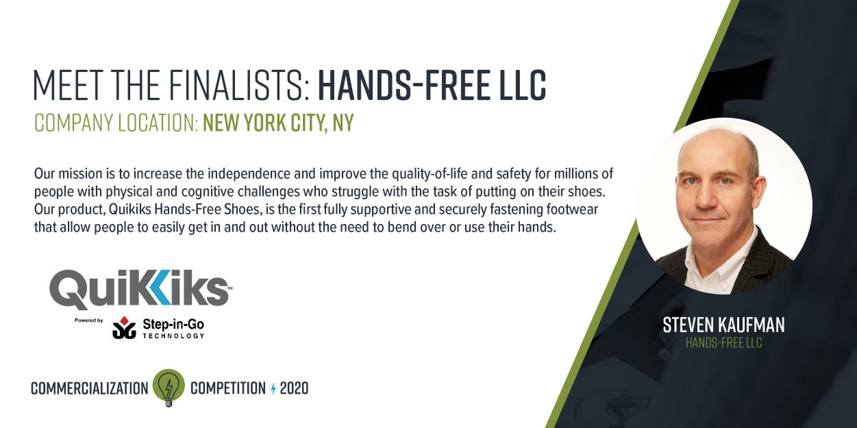 Fuzehub's tweet image. Meet Hands-Free LLC based out of NYC, NY! Hands-Free will be presenting in session 1 on competition day! Register and see all the innovative and exciting finalists November 18 &amp;amp; 19: bit.ly/3keAzI1
@Quikiks #PitchCompetition #FHCC2020 #CC2020 #Competition #Finalist