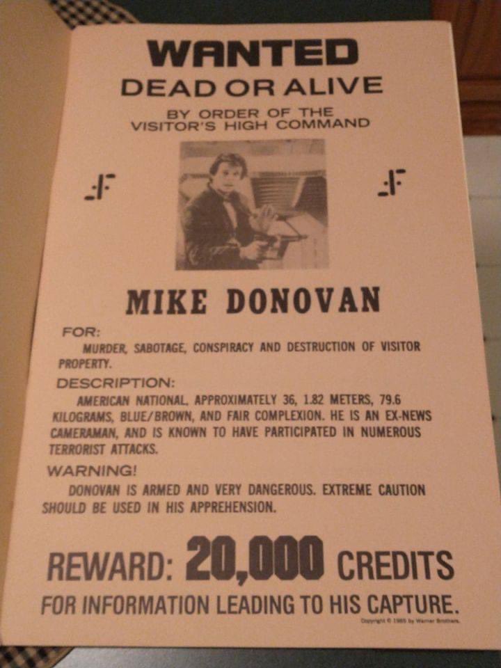 Charlton_Hero's tweet image. #VTheMiniSeries promotional wanted posters released during the shows run. A very cool rarity for all the VEEKs out there!! #VTheTVSeries #VTheFinalBattle #VTheComic