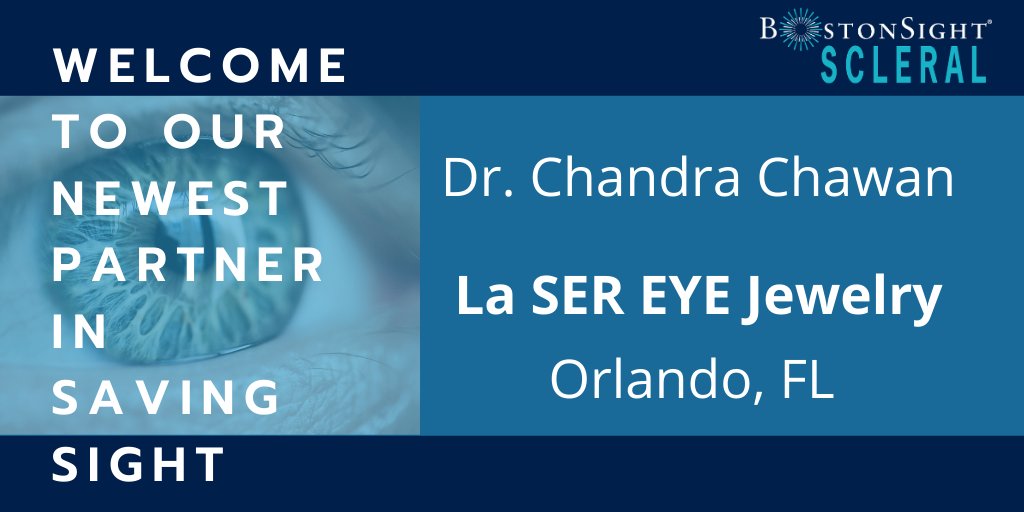 The BostonSight SCLERAL Network welcomes our newest partner in saving sight: Dr. Chandra Chawan at <a href="/lasereyejewelry/">Chandrshekhar Chawan</a> in Orlando, FL.  Learn more about Dr. Chawan at lasereyejewelry.com
#bostonsightscleral #savingsight #yourpartnerinsavingsight