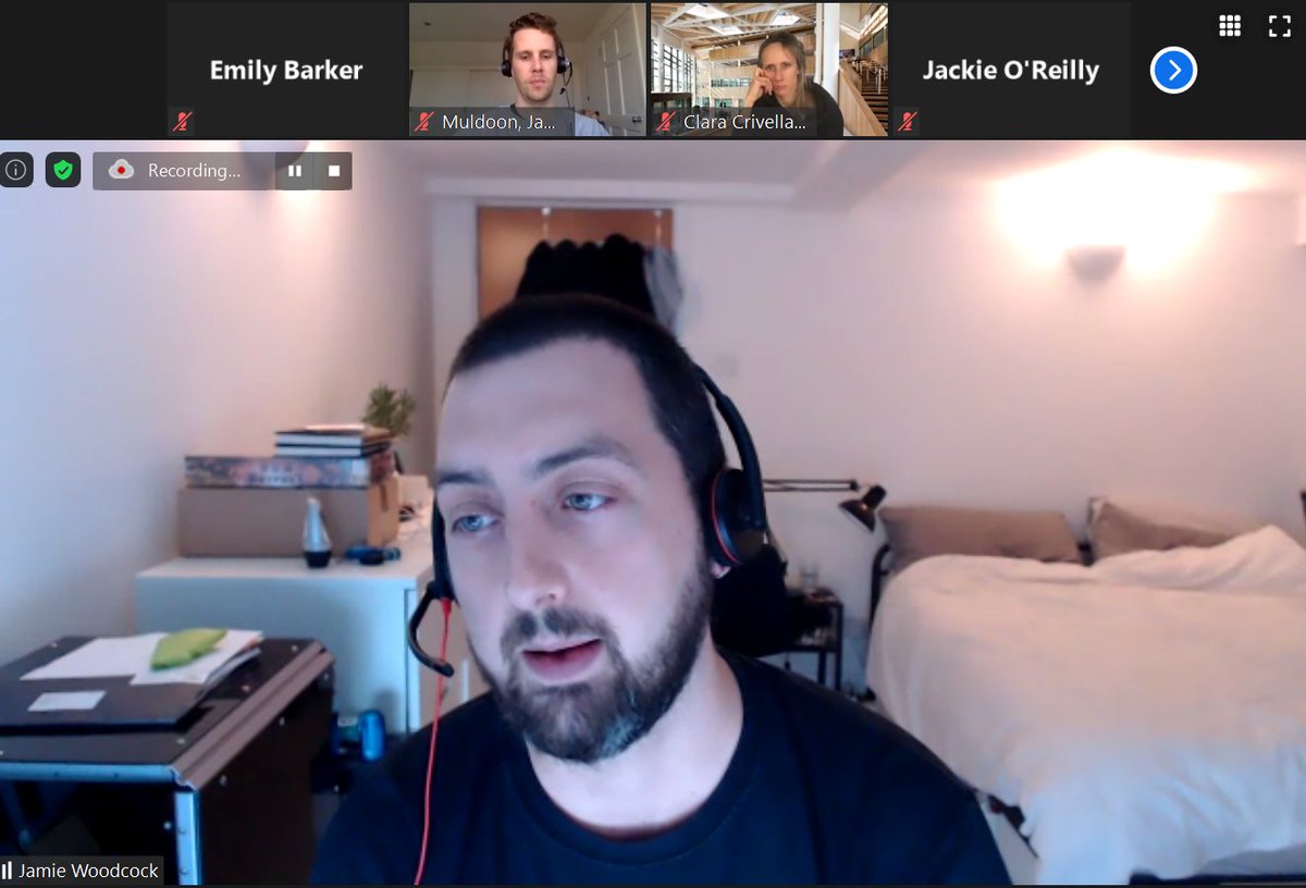 notequaltech's tweet photo. .@jamie_woodcock is now up talking about Crowdsourcing Wage Pledge.
"We see this project as opening up the doors to potentially empower other #platformworkers."
#notequaltech https://t.co/HAOS2dH8Iw