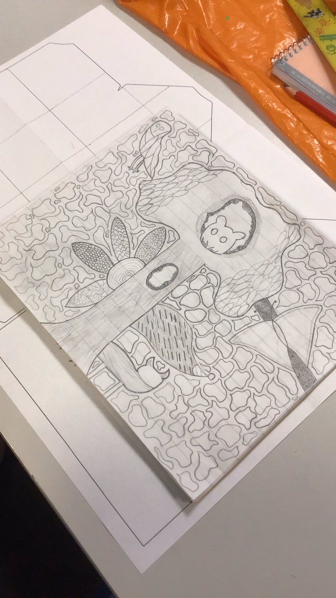RSch_DesignTech's tweet image. Drawing page ready for repeat design work. Awesome piece of work by Casey in my year 8 class! #boysintextiles #choosetextiles #drawingfordesign #teamtextiles #teamroundhay