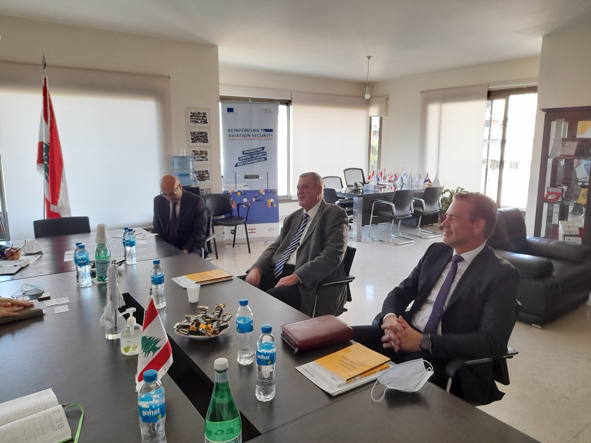 ICMPDinLebanon's tweet photo. #UNSCOL #JanKubis #EU4Lebanon #SlovakEmbassytoLebanon #ICMPDinLebanon #BorderManagement On 10/11, ICMPD Lebanon welcomed H.E. Jan Kubis, UN Special Coordinator for 🇱🇧 and H.E. Marek Varga, 🇸🇰Ambassador in 🇱🇧 to discuss areas of cooperation linked to IBM. https://t.co/8RDOp89vUK