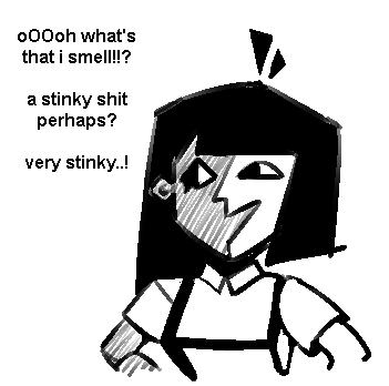 squimpus's tweet photo. i doodled @JoelGuerraC's ena this morning today because 1. i'm very cool and 2. i like her design, very triangles https://t.co/umfFw81mWq