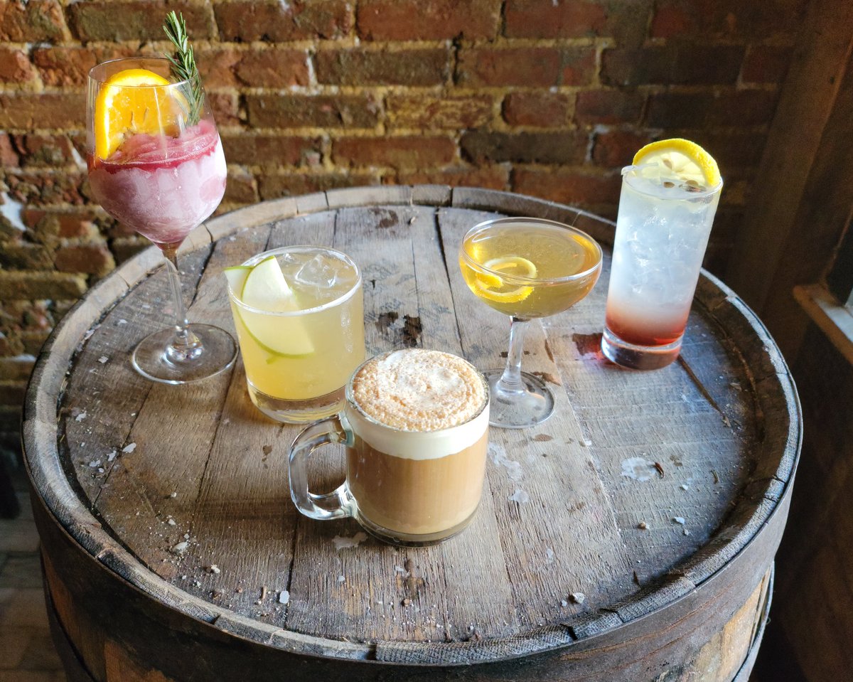 BarrelDC's tweet image. Since it's #NationalHappyHourDay we're offering our cocktails for $8 [reg $12/$13] from 4pm-6pm today! Also, $1 off all beers!

HH specials 4pm-6pm Tues-Fri:
• $5 bourbon or rye (+$4 for old fashioned or manhattan) 
• $5 @dbbrewingco Gold leaf lager
• $5 white or red wine