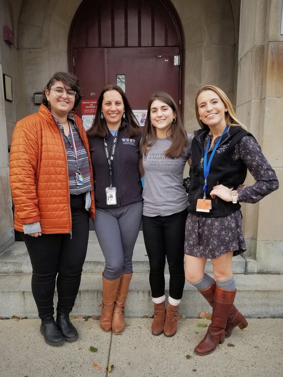 CarrieBlout's tweet photo. Happy #GeneticCounselorAwarenessDay to all my fellow GCs!! #GCchat @GeneticCouns Flash back to a time when all of the @Genomes2People GCs were working together in person. <3 @tala_berro @efperez13 @bethany_zettler https://t.co/mQa8K9aeZJ
