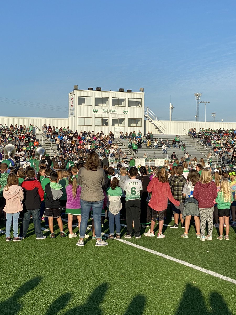 Playoff pep rally! #gowallhawks #hawkpride