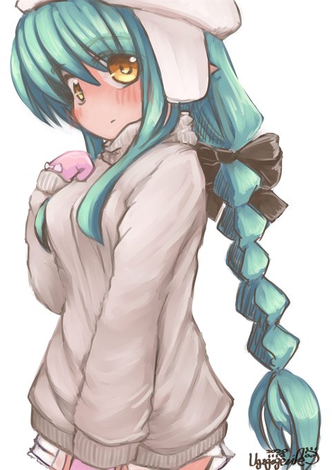 新ペンタブお試しらくがき。
すこしもこもこめるじーねさん。
下は寒そうだけど…w 