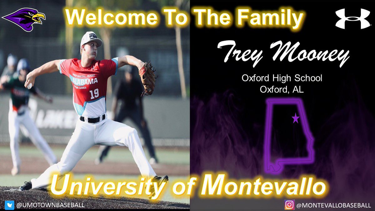 UMoTownBaseball's tweet photo. Welcome RHP @TreyMooney23 from Oxford, AL to the Falcon family! Trey plays for @OHSBaseballNews https://t.co/3BzTZpt8sF