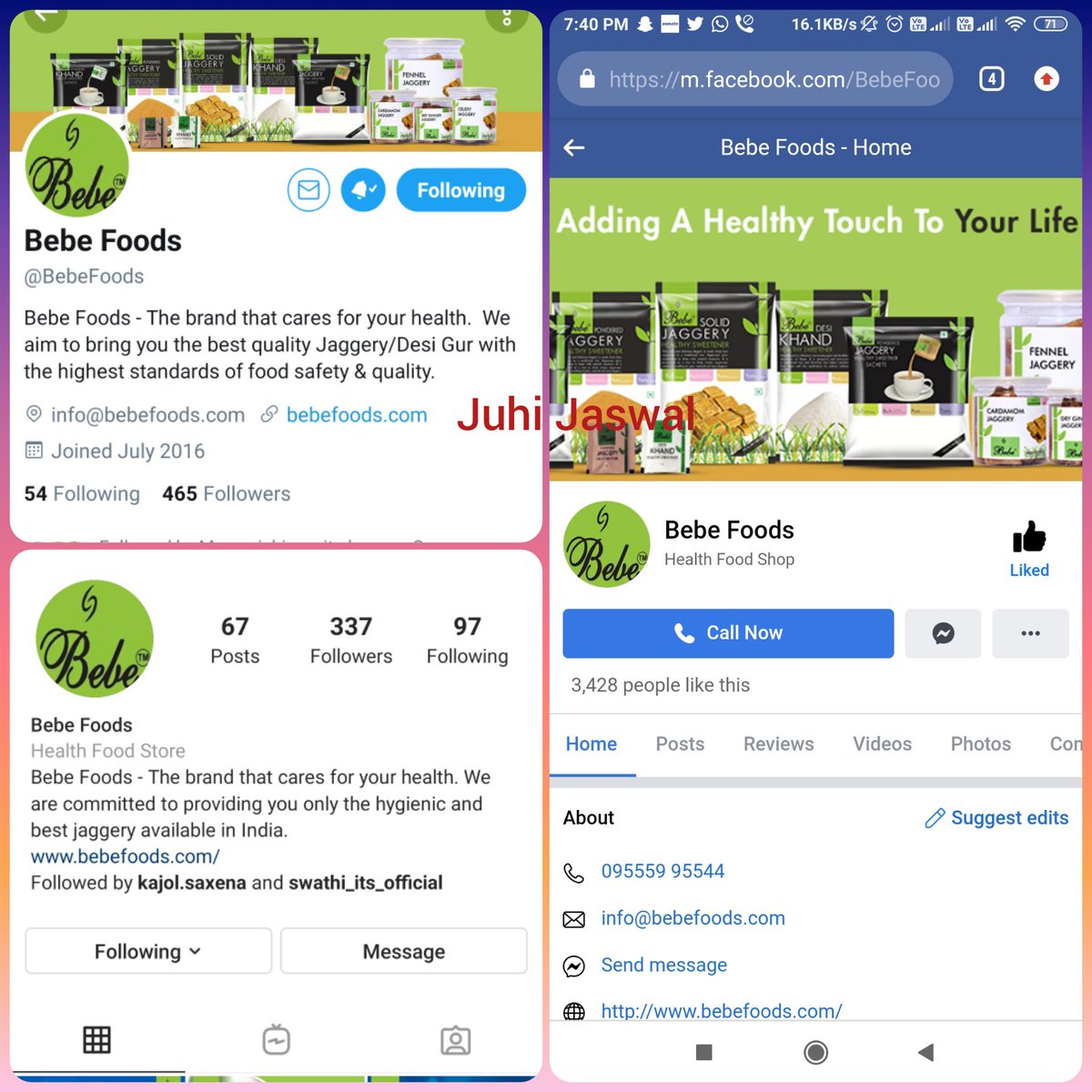 juhi_jaswal's tweet photo. @BebeFoods Organic Food, Golden Life
Bebe Foods is my first choice❤️

#BebeFoods #BebeIsBest
#HappyDiwali #Diwali2020 #Diwali

Following on all platforms
❤️❤️❤️❤️❤️❤️❤️❤️

Join 🎀
@pavangaulkar14
@Shalini89064594
@shubhamanyu
@friends4_eve
@spydani https://t.co/QEhOuz9mOJ