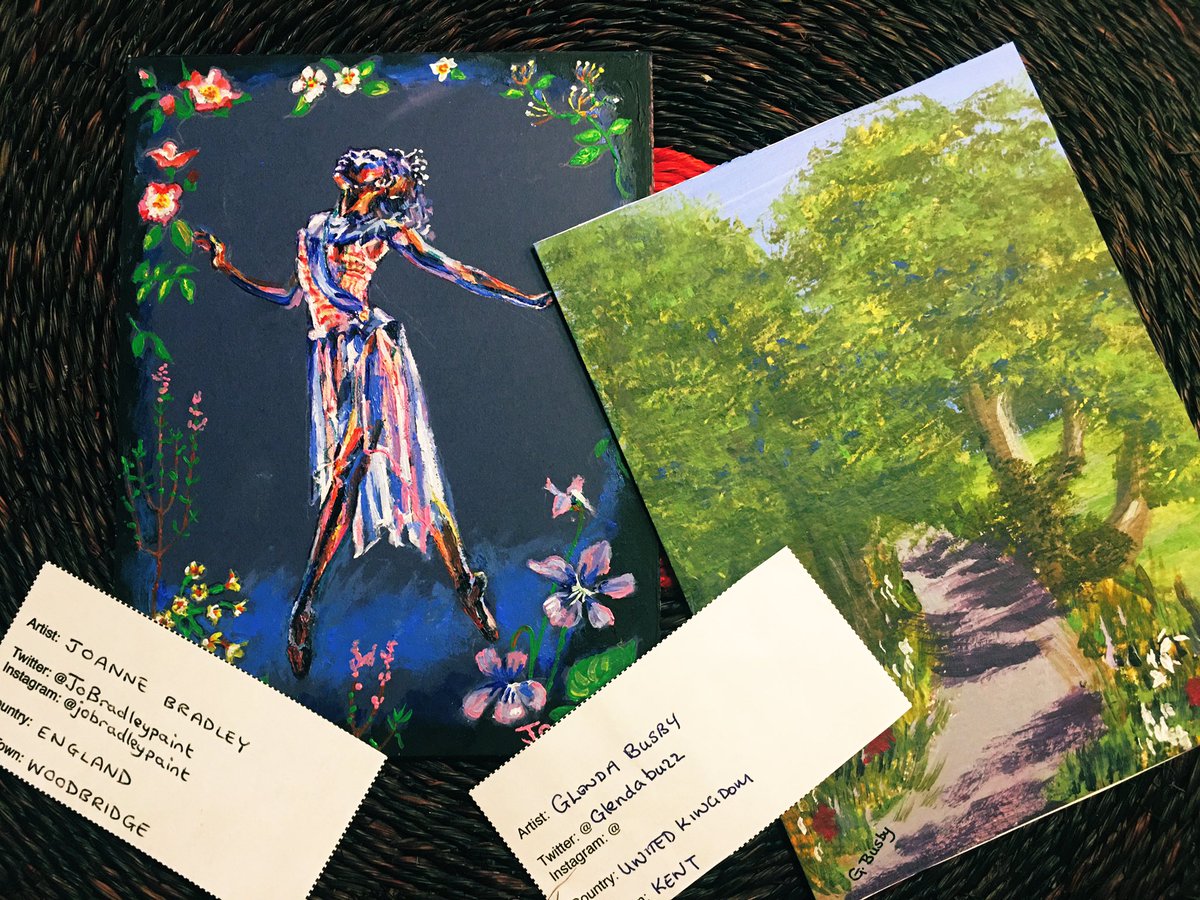 Two new #TAE21 cards arrived in the post today! Thank you <a href="/JoBradleypaint/">Joanne Bradley</a> and <a href="/Glendabuzz/">Glenda</a> 😁👍🏼