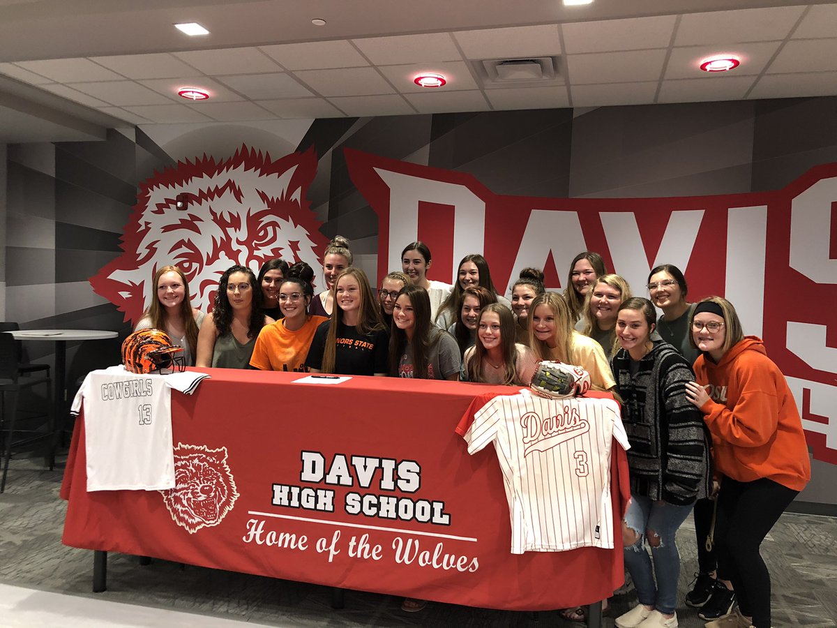 wolves_davis's tweet photo. A big congrats to our senior catcher @graceee21_ on signing to continue her education and softball career at Connors State! #GoWolves #GoCowgirls https://t.co/AiMACAvfEf