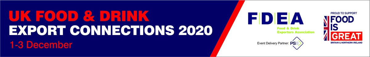 Have you booked for the Export Connections 2020 event yet?  Great line up of inspiring speakers, market updates and top int'l distributors to meet 1-3 Dec 2020 ukfdea.com/event-4017868 <a href="/PS8events/">PS8events</a> <a href="/DefraFood/">Defra Food</a> @tradegovuk_food @tradegovuk_ecom <a href="/Foodanddrinkfed/">Food and Drink Federation</a> #Exportingisgreat