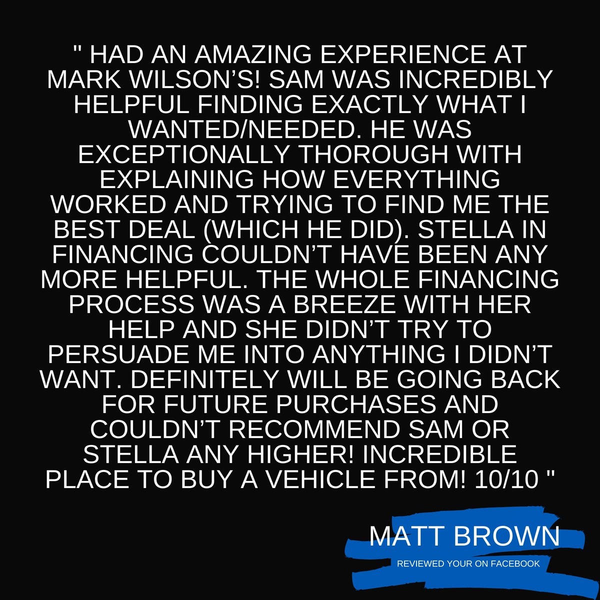 shopwilsons's tweet photo. #ThankfulThursday The Wilson's Team always here to get you in the perfect vehicle. Don't forget to let us know how we are doing by leaving us a review on our Google or Facebook page.
#HappyCustomer #Review #MarkWilsonsBetterUsedCars #Guelph #UsedCar #truck #car #usedcardealership https://t.co/tmLt5ZOMU9