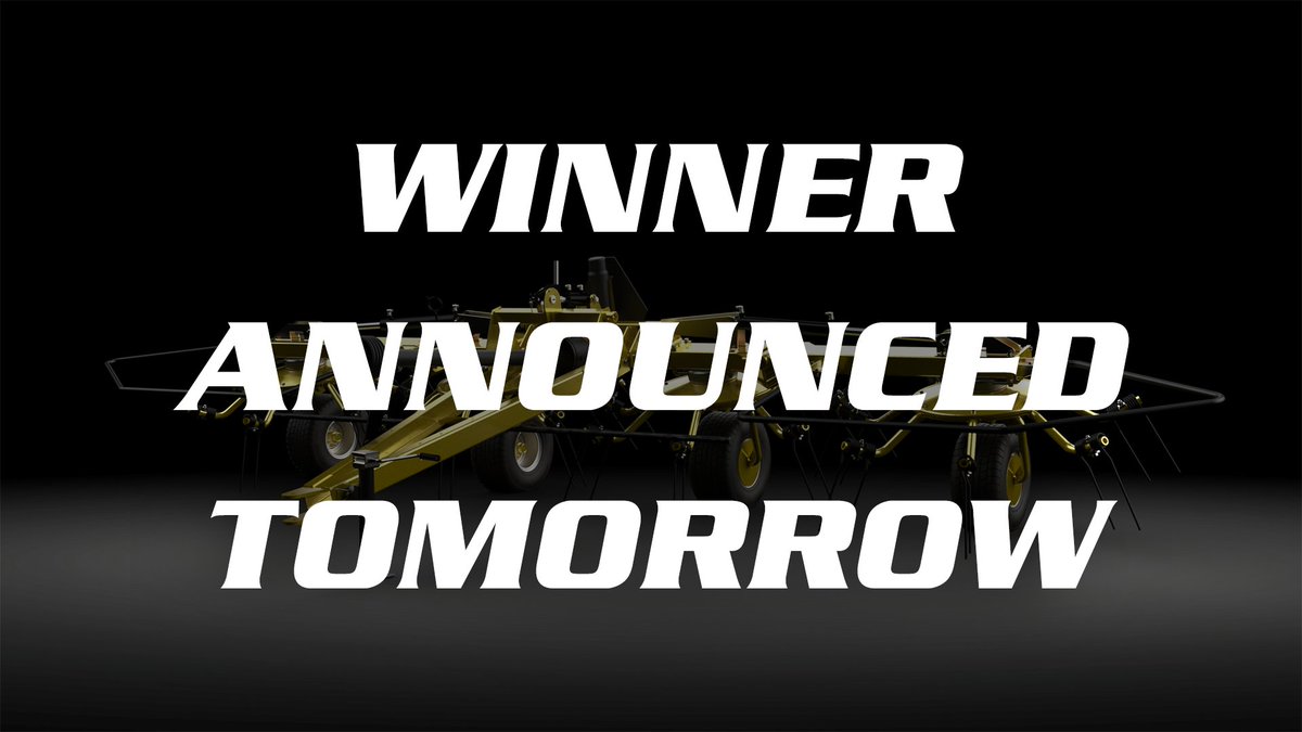 PequeaMachine's tweet photo. Tomorrow. 3:30PM EST. The winner of our gold Tedder and Manure Spreader is announced, DON'T MISS IT! #pequea #agriculture #tedder #giveaway #farming #farminglife https://t.co/HPSxPlQnmf