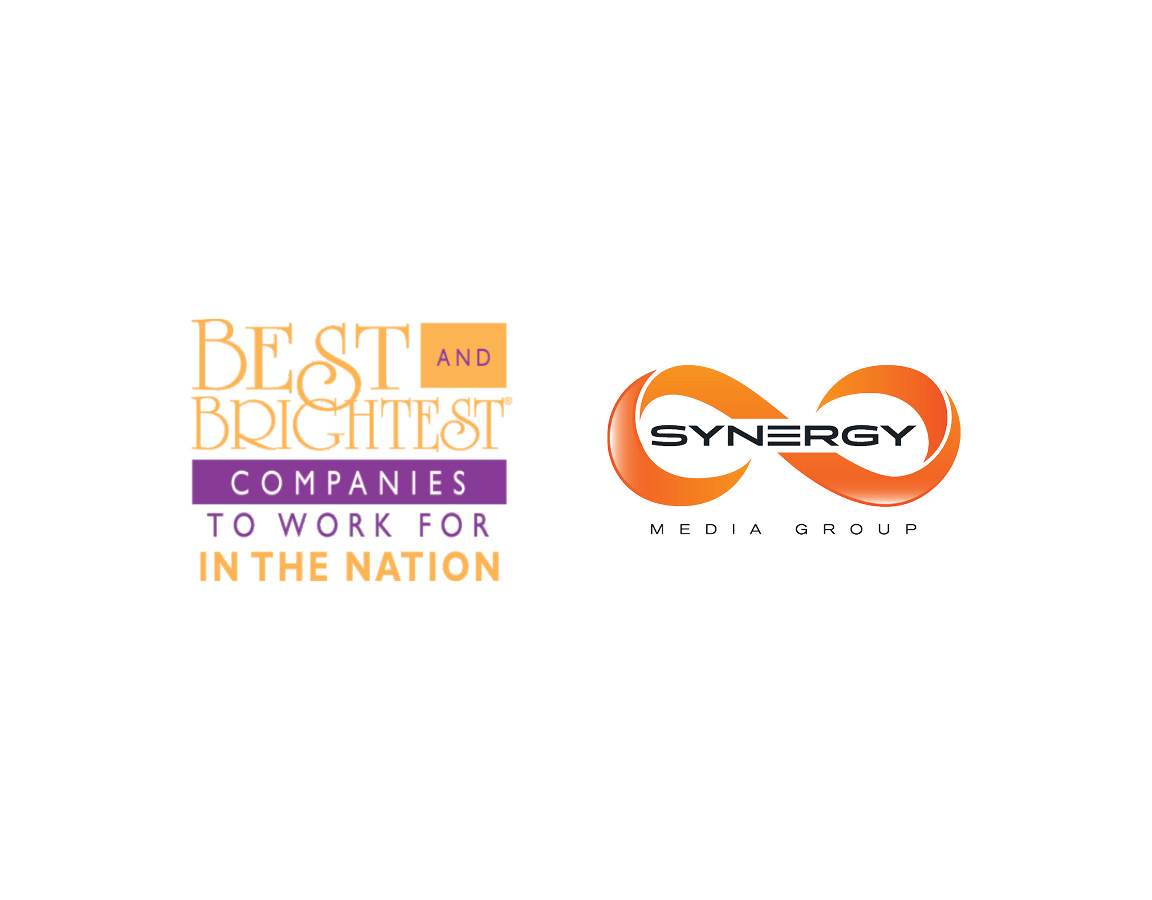 SynMediaGroup's tweet photo. Why trust anyone but the best? For the second year in a row, Synergy Media Group has been named a Best and Brightest Company to Work for in the Nation! https://t.co/bFyRAkFXXt