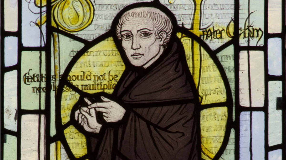 3/ The origin of the named concept is attributed to William of Ockham, an English friar, theologian, and philosopher. His simplified deductive reasoning led others to coin the term in his name.But to be sure, the concept itself has been employed by great thinkers for centuries.