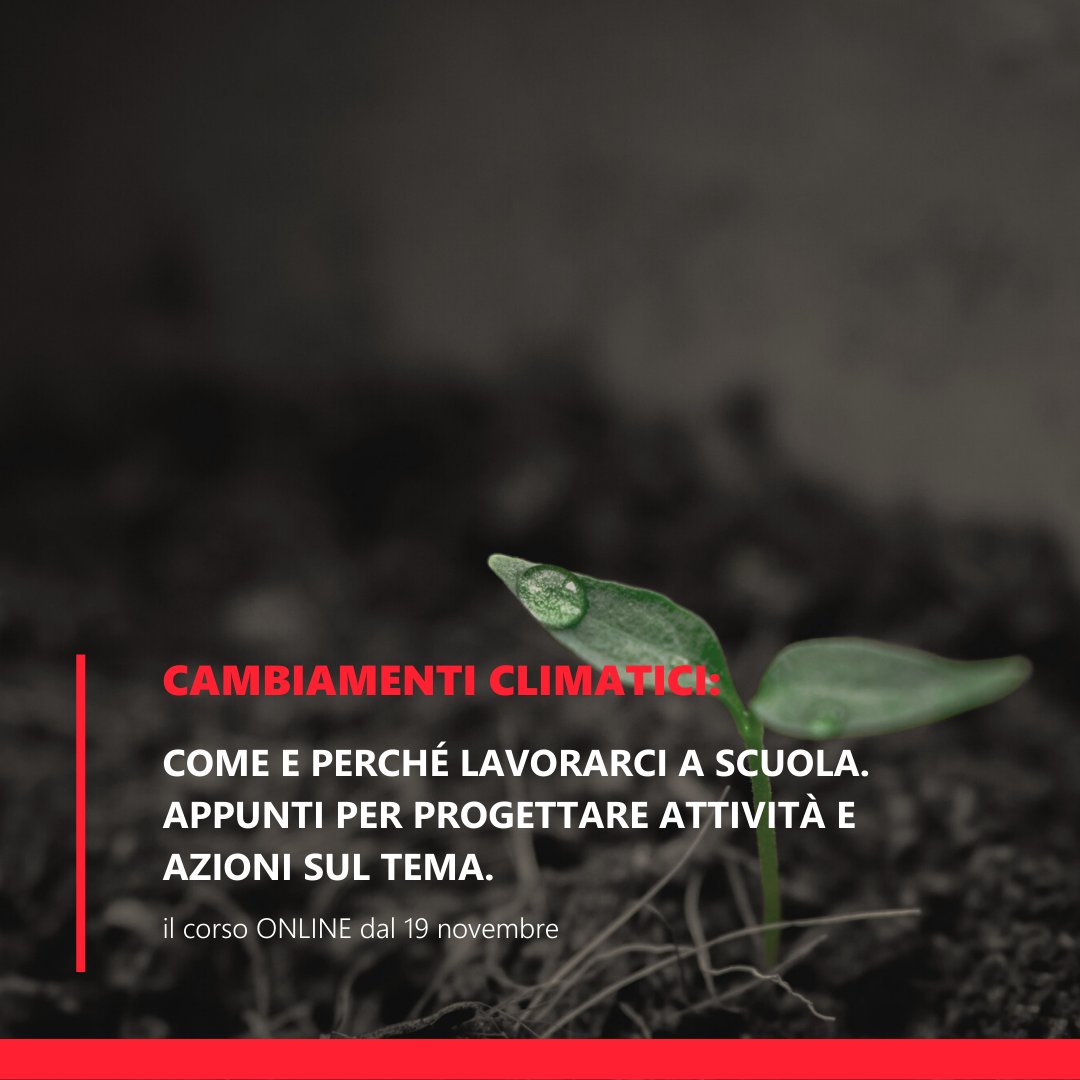🕵️Segnaliamo gli appuntamenti di #formazione a cura del socio <a href="/IBOItalia/">IBO Italia ONG/Onlus</a> con <a href="/WeWorldGlobal/">WeWorld GVC Global</a>.
"Cambiamenti climatici: come e perché lavorarci a scuola | Appunti per progettare attività ed azioni sul tema"
3 incontri da 2 ore ciascuno su MEET. Iscriviti 👉bit.ly/3pjCbUK