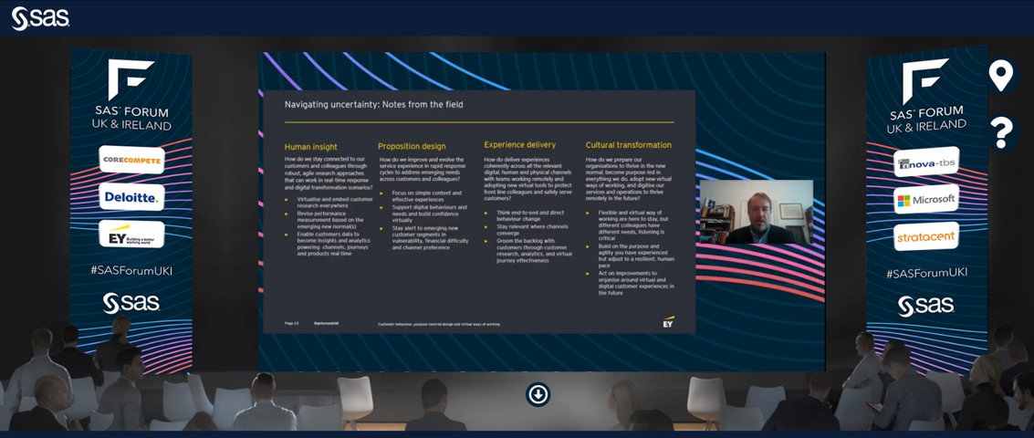 PeterLavers's tweet image. Great take-outs from the @SASsoftwareUKI #EX2030 #NewResearch at the #SASForumUKI: #Purpose Led, #Digital First, #Virtual Now: Re-Imagining #CustomerExperience in a Global #Pandemic. #CX #custexp #analytics #insight #CRM #customerbehaviour #transformation #customercentricity