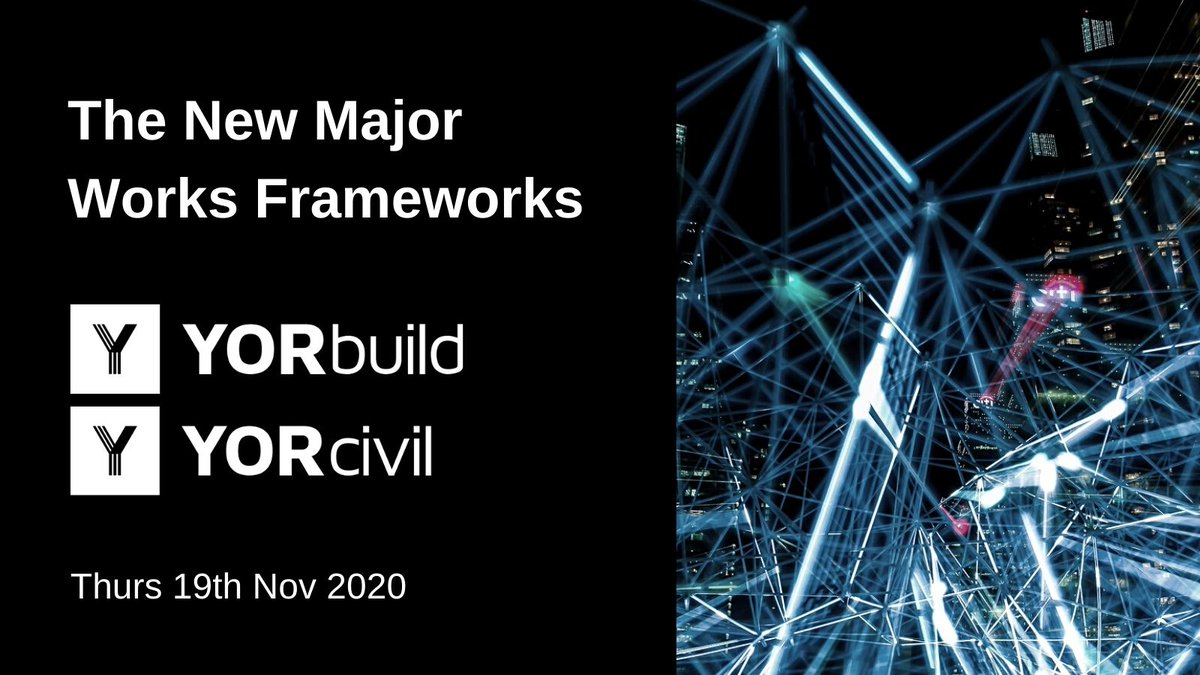 YORhub's tweet photo. In the second of our Virtual Conference webinars we'll be presenting the features and benefits of our newest #frameworks designed for projects over £10million. Join us on Thurs 19th Nov - details at https://t.co/67LkD5Yl9H

#yorbuild #yorcivil #yhconf2020 https://t.co/QOCDJ5Z07D