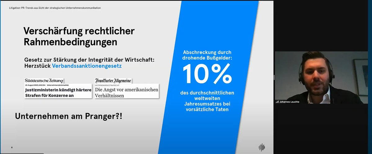 LPRTagung's tweet photo. #DirkvonManikowksy und Johannes Leuchte (@thehannes) von @HSC_Digital im Referat zu den #Trends in der #LitigationPR und der strategischen #Unternehmenskommunikaton https://t.co/xYbG9Q7U8r