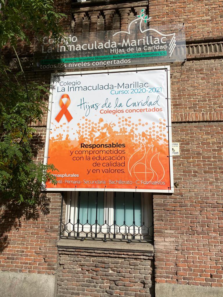 ColeMarillac's tweet photo. Alzamos nuestra voz para reclamar que la escuela concertada siga siendo oferta a las familias.¡No borremos nuestra Historia! #StopLeyCelaá #Masplurales 🧡@masplurales https://t.co/oYBQ6ovTBY