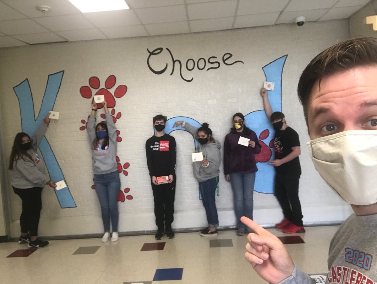 Day two!!!! Kindness Week! @TheCubeLibrary rockin’ it with the kindness table!!! These kids!!!! They said you can’t have kids make kindness cards two days in a row.... well I did it. #kindness #KindnessDay #kindfest2020 #castleberryisd #chs_lions