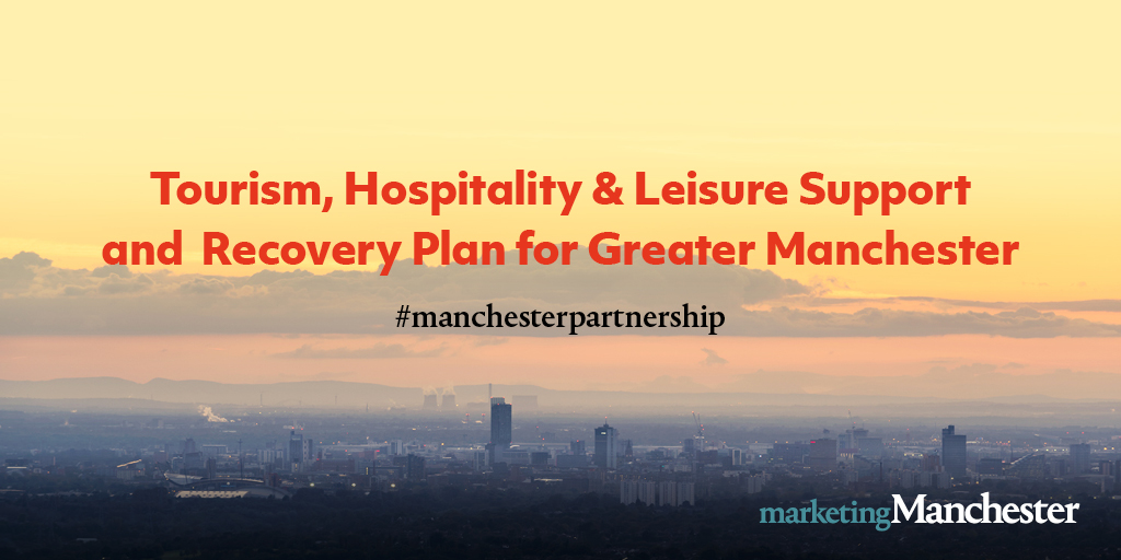 Today we launched Greater Manchester’s Tourism, Hospitality and Leisure Support and Recovery Plan to help the sector navigate through lockdown and rebuild to recovery. Read the full story: bit.ly/3kiWEW4 Jump to the Plan: bit.ly/2UkBQTt #ManchesterPartnership