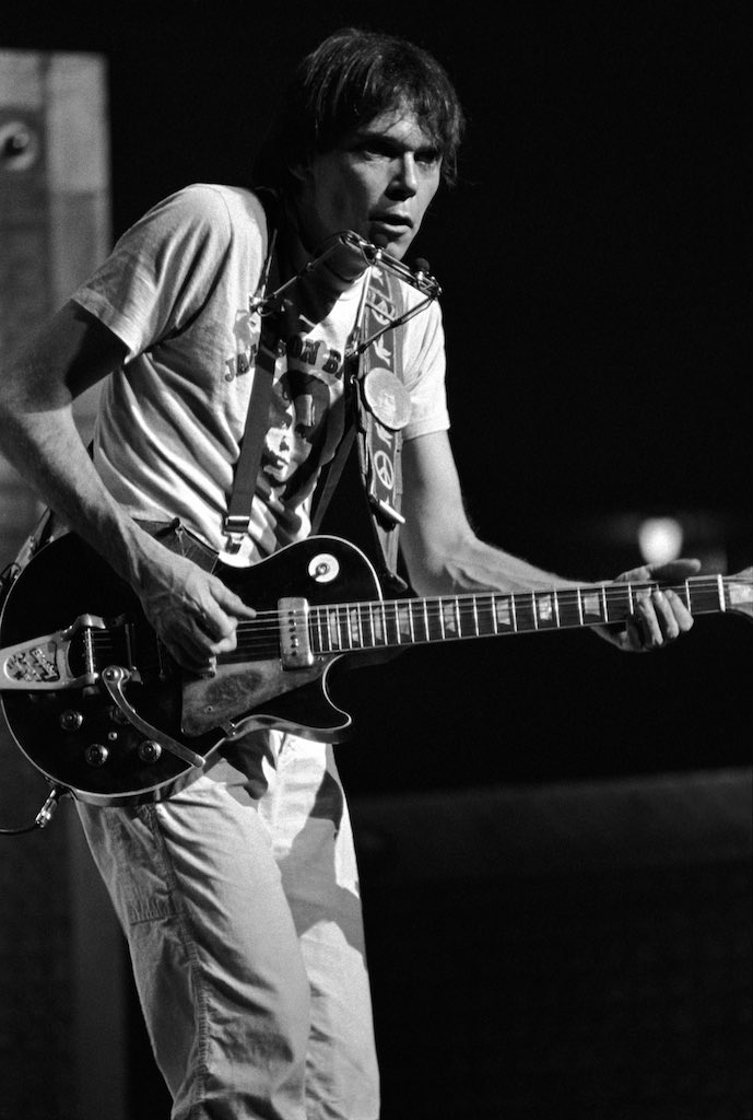 Happy Birthday to Neil Young, seen here in 1978 when the Rust Never Sleeps tour stopped in Chicago. : Kirk West 